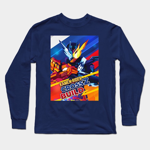 Kamen Rider CrossZ Build Long Sleeve T-Shirt by tamagoyaki